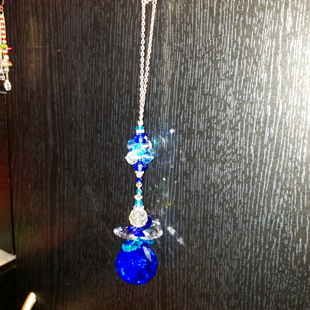 Guardian Angel Crystal Glass hanging suncatcher/ornament/decor